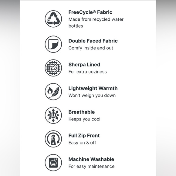 Free Country Sierra Butter Pile Faux Fur Sherpa Full-Zip Jacket Carmel Sz Small - Picture 12 of 15